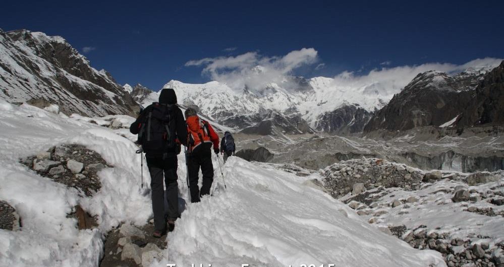 Al campo base Everest