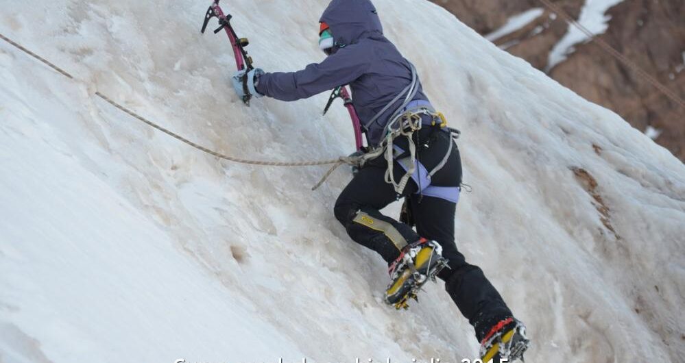 Curso escalada en hielo
