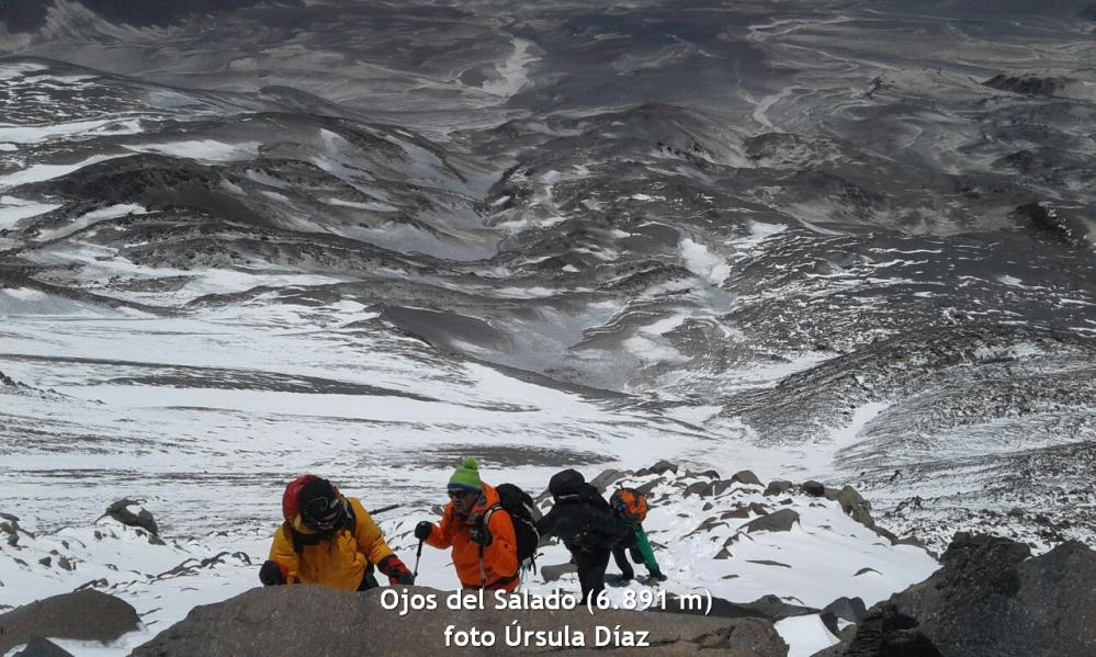 Ojos del Salado en 2017 - 2018