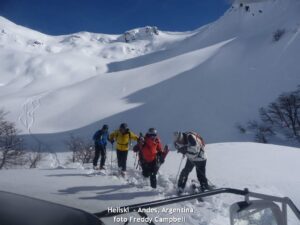 heliski en los Andes