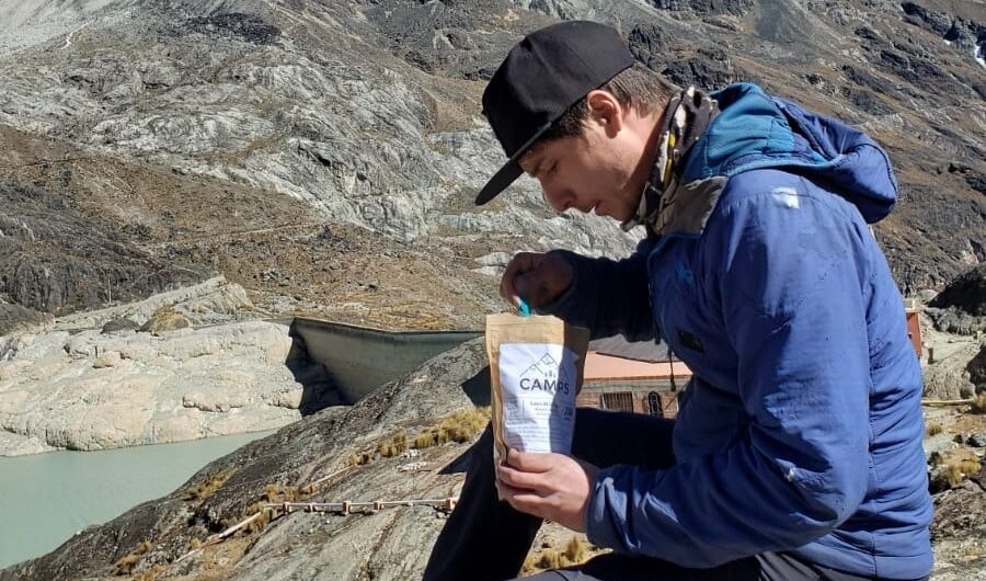 comida liofilizada en el huayna potosi
