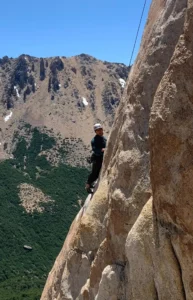 Frey con guías de escalada