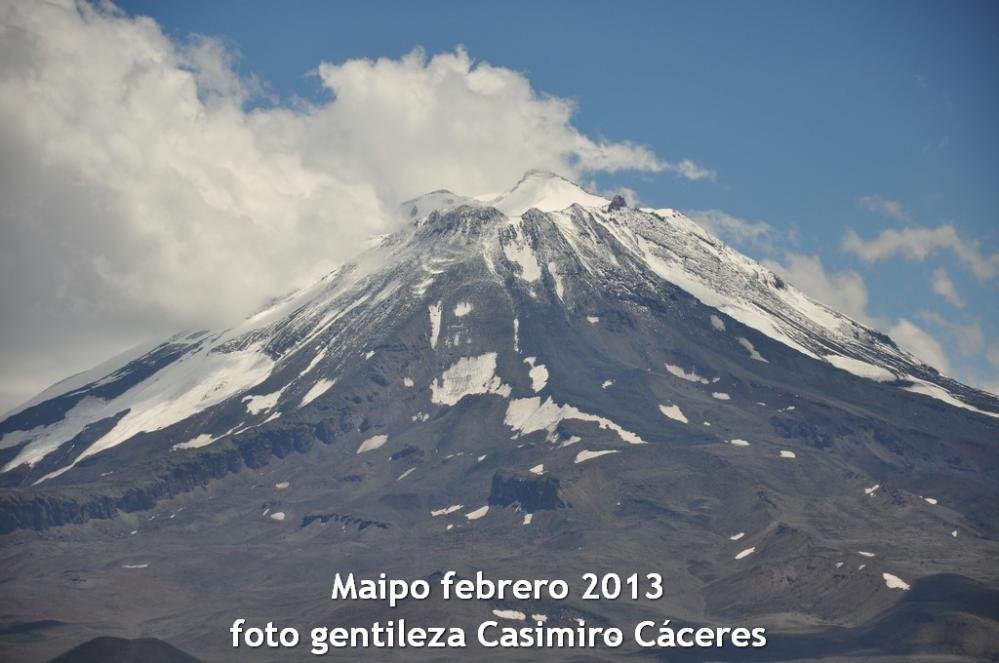 cumbre del volcan maipo